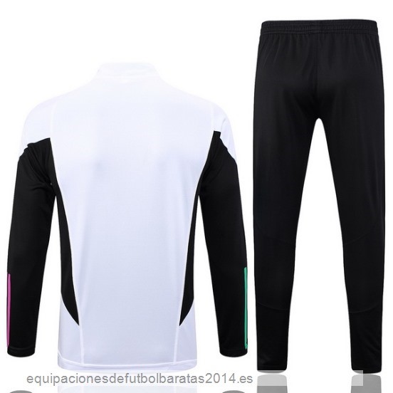 Nuevo Conjunto Completo Sudadera Entrenamiento Niños Bayern Munich 23/24 Blanco Negro Purpura Baratas